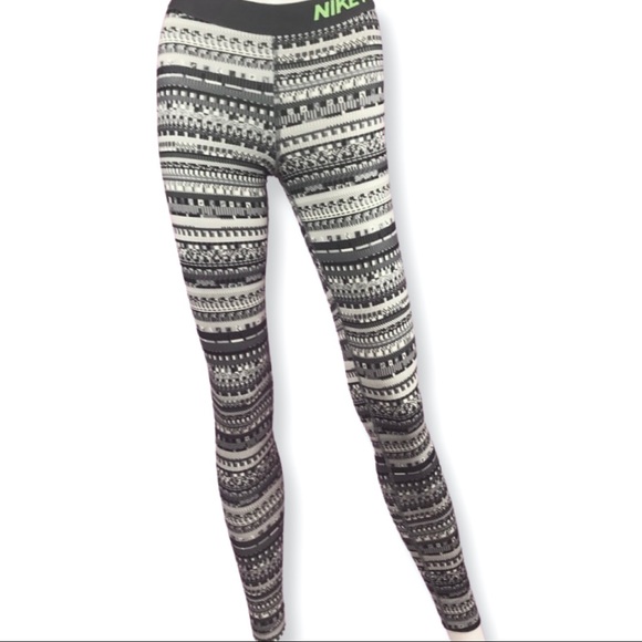 Nike Pro Tights Hyperwarm 8 Bit Running Geometric - Picture 2 of 7